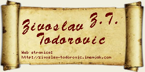Živoslav Todorović vizit kartica